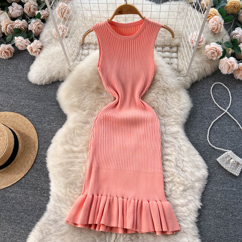 Amelia Knitted Summer Ruffle Dress - Image 8