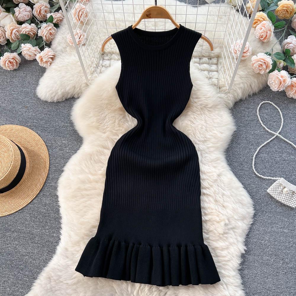 Amelia Knitted Summer Ruffle Dress - Image 9