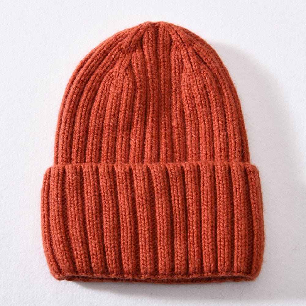 Chunky Silk Satin Lined Knitted Beanie - Image 10