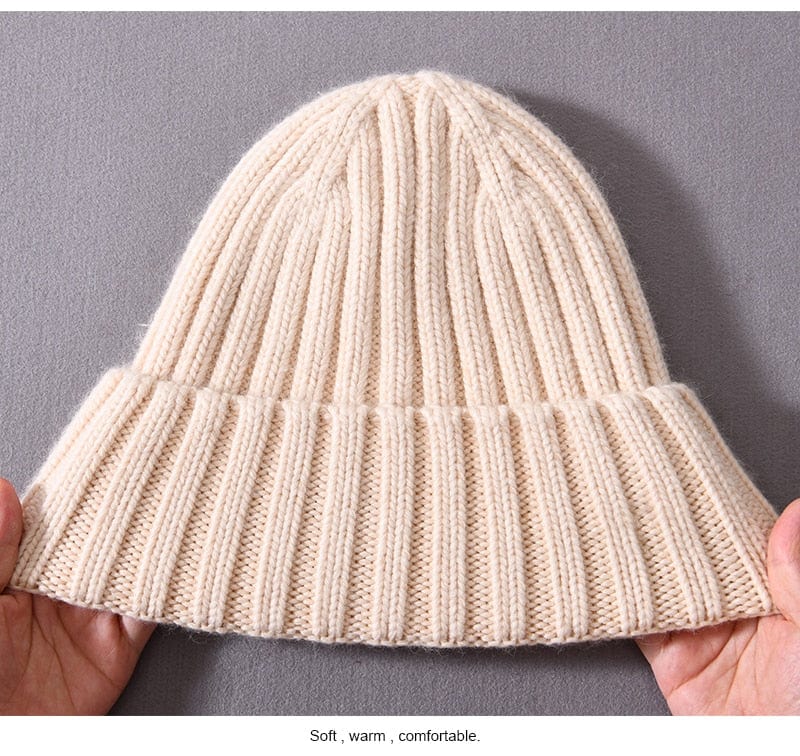 Chunky Silk Satin Lined Knitted Beanie - Image 19