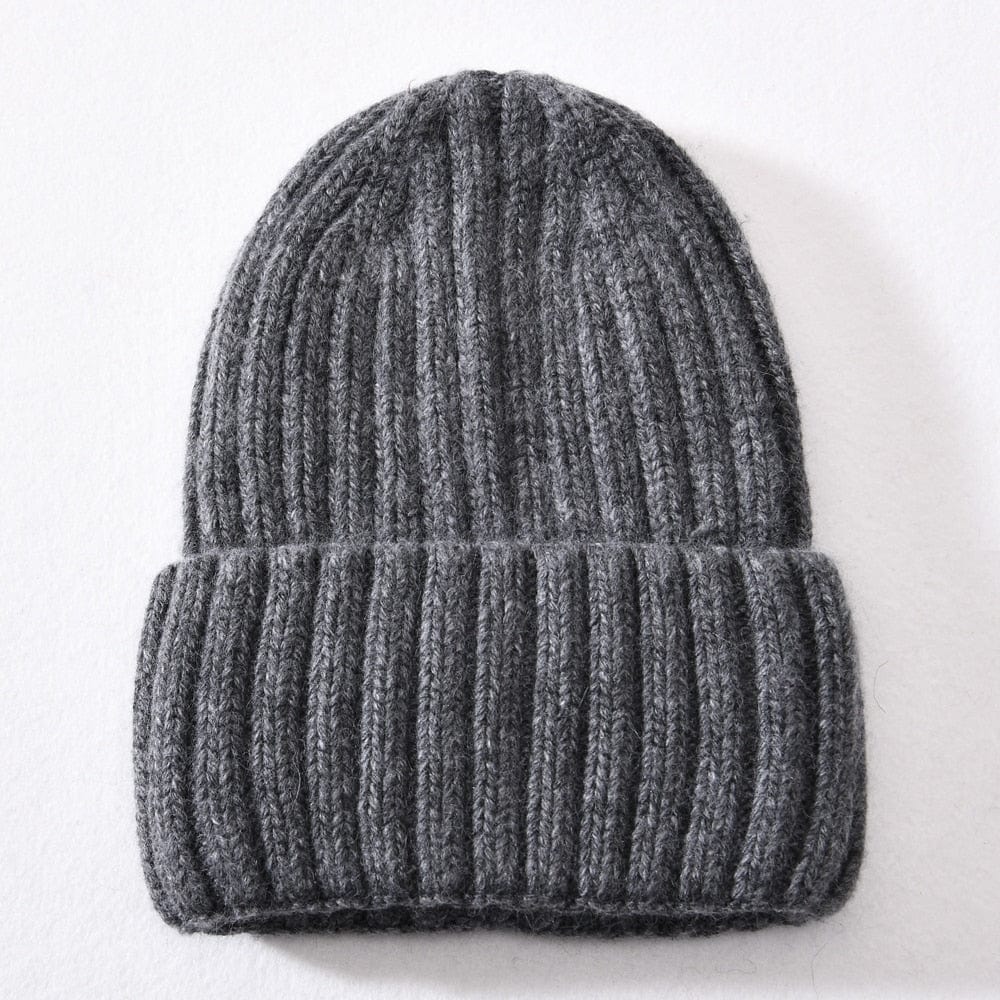 Chunky Silk Satin Lined Knitted Beanie - Image 2