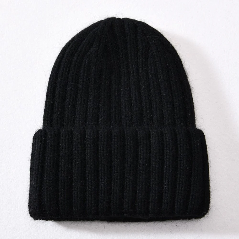 Chunky Silk Satin Lined Knitted Beanie - Image 7