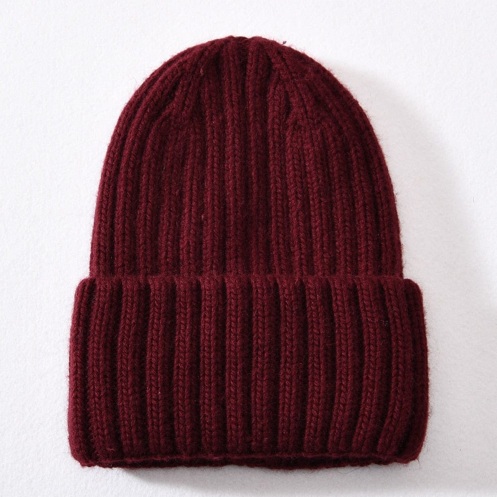 Chunky Silk Satin Lined Knitted Beanie - Image 9