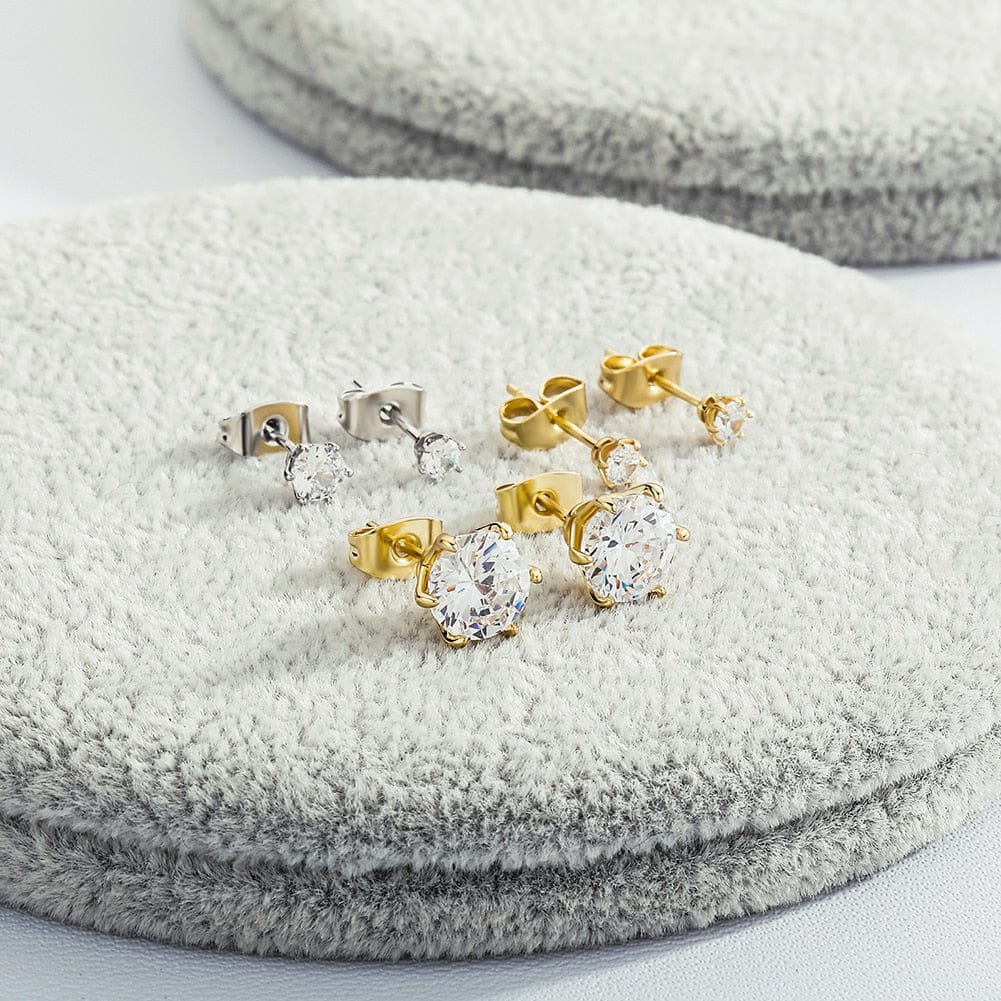 Classic 925 Sterling Silver 0.1-1 VVS Carat Moissanite Stud Earrings - Image 10