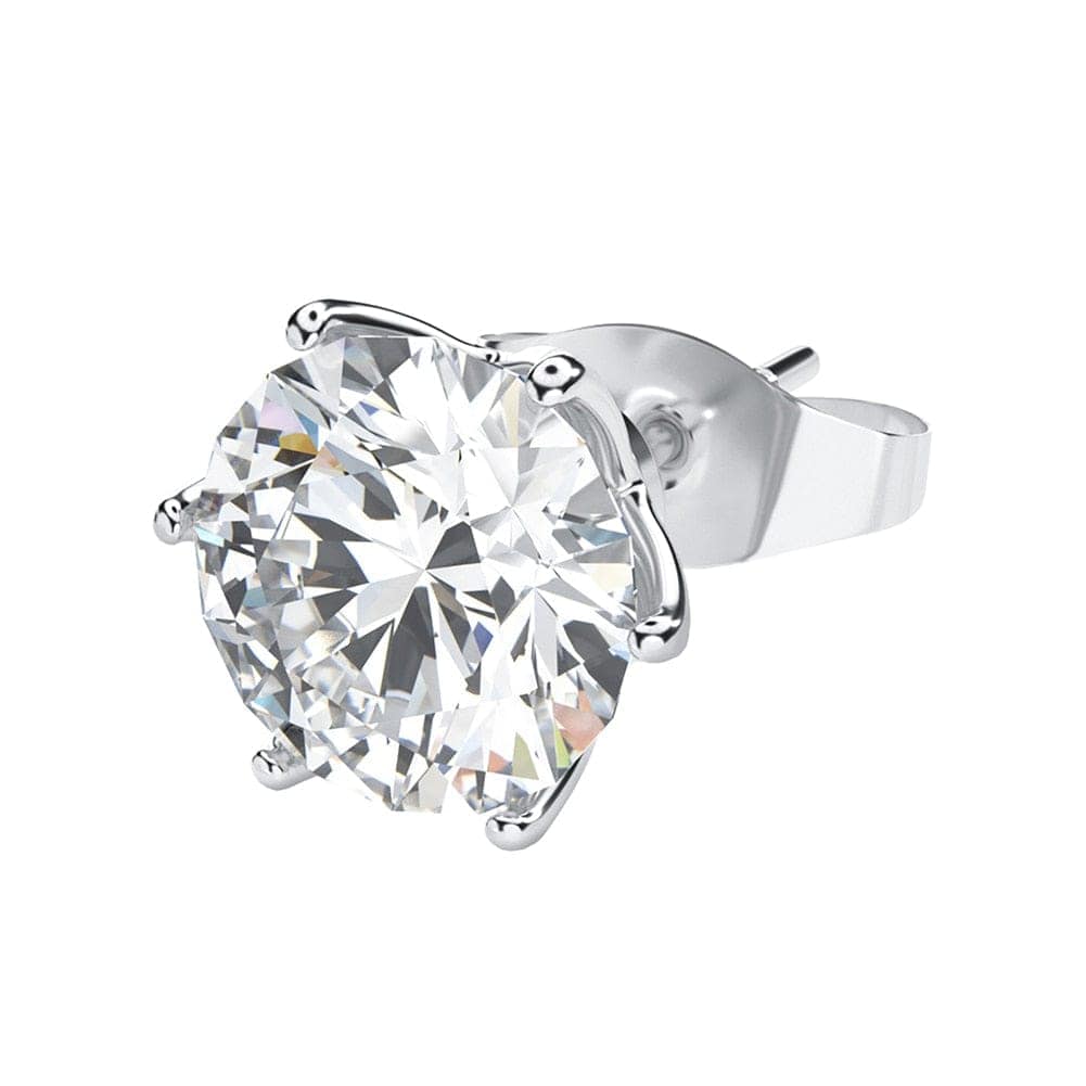 Classic 925 Sterling Silver 0.1-1 VVS Carat Moissanite Stud Earrings - Image 13