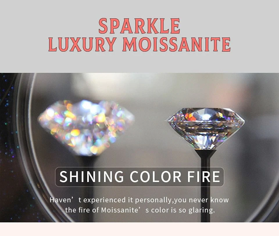 Classic 925 Sterling Silver 0.1-1 VVS Carat Moissanite Stud Earrings - Image 16