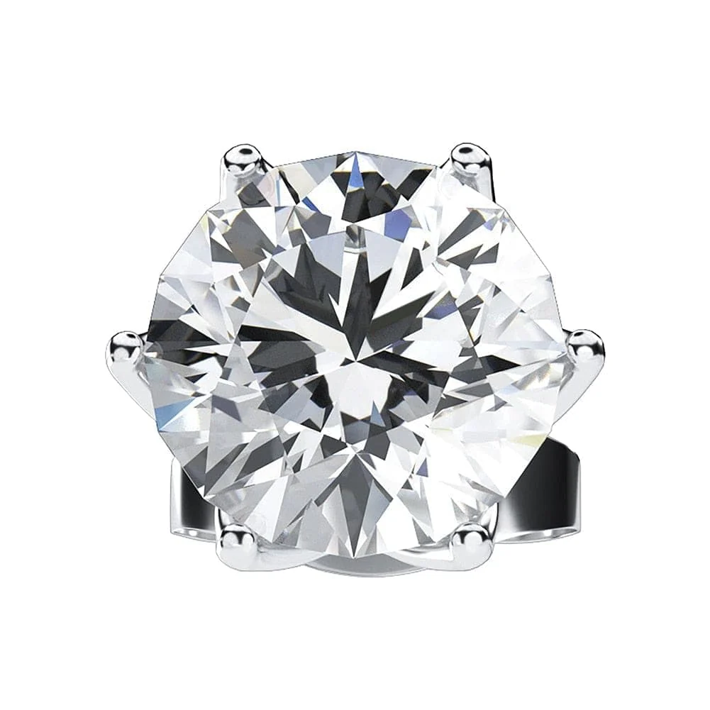 Classic 925 Sterling Silver 0.1-1 VVS Carat Moissanite Stud Earrings - Image 17