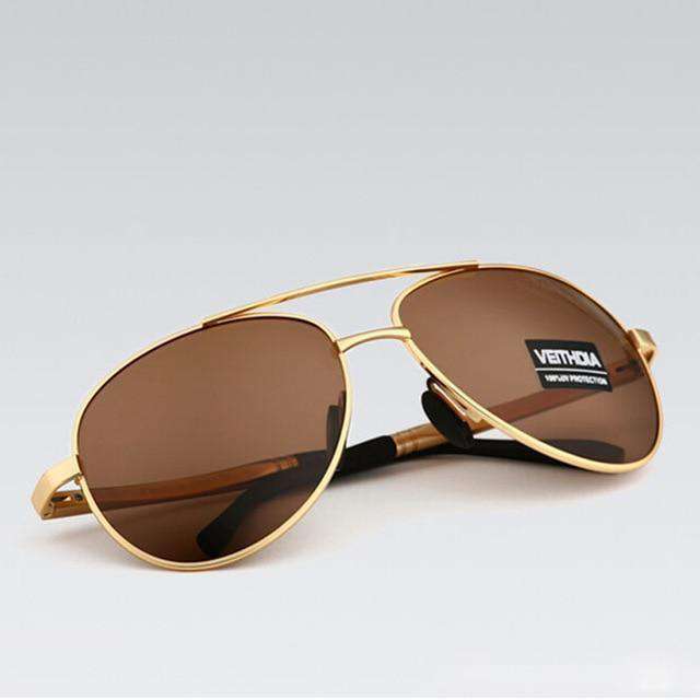 Classic Metal Framed Aviator Sunglasses - Image 4