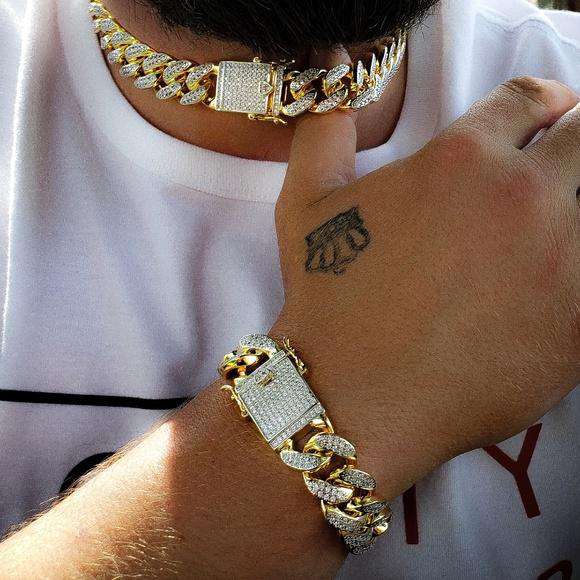 18k Gold/Silver Chain + FREE Bracelet Bundle - Original Price - Image 2