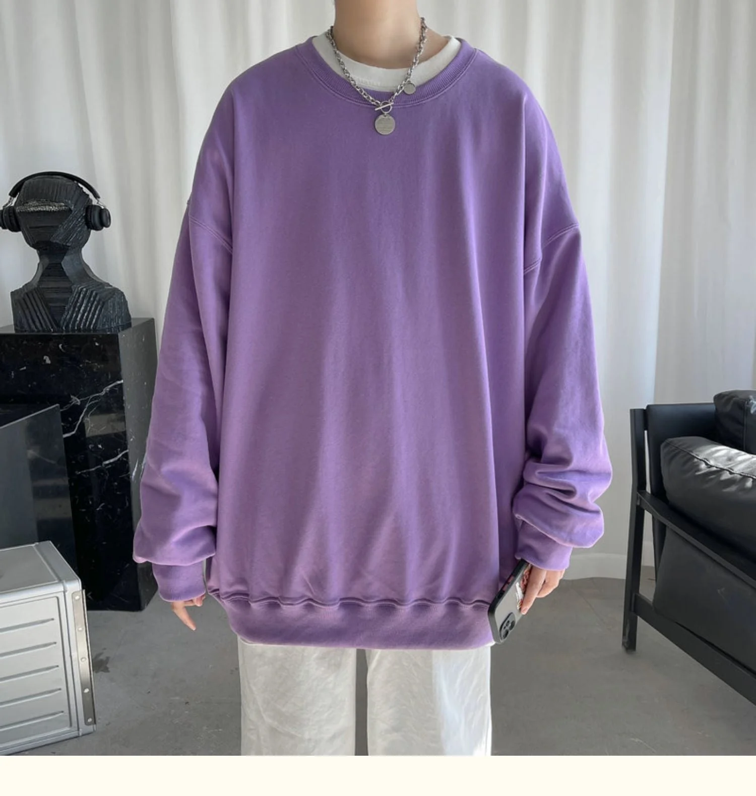 CrewCode Oversized Sweatshirt - Image 10