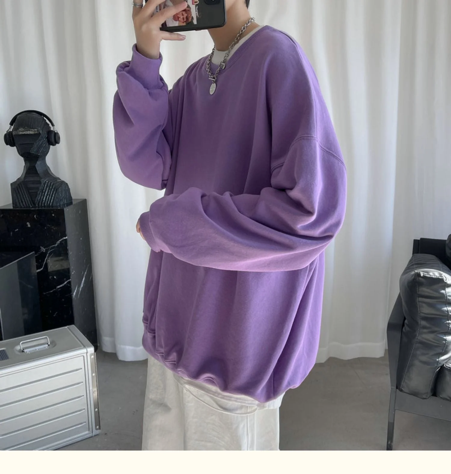 CrewCode Oversized Sweatshirt - Image 12