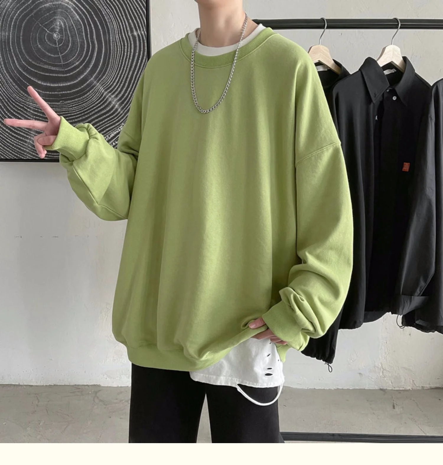 CrewCode Oversized Sweatshirt - Image 24