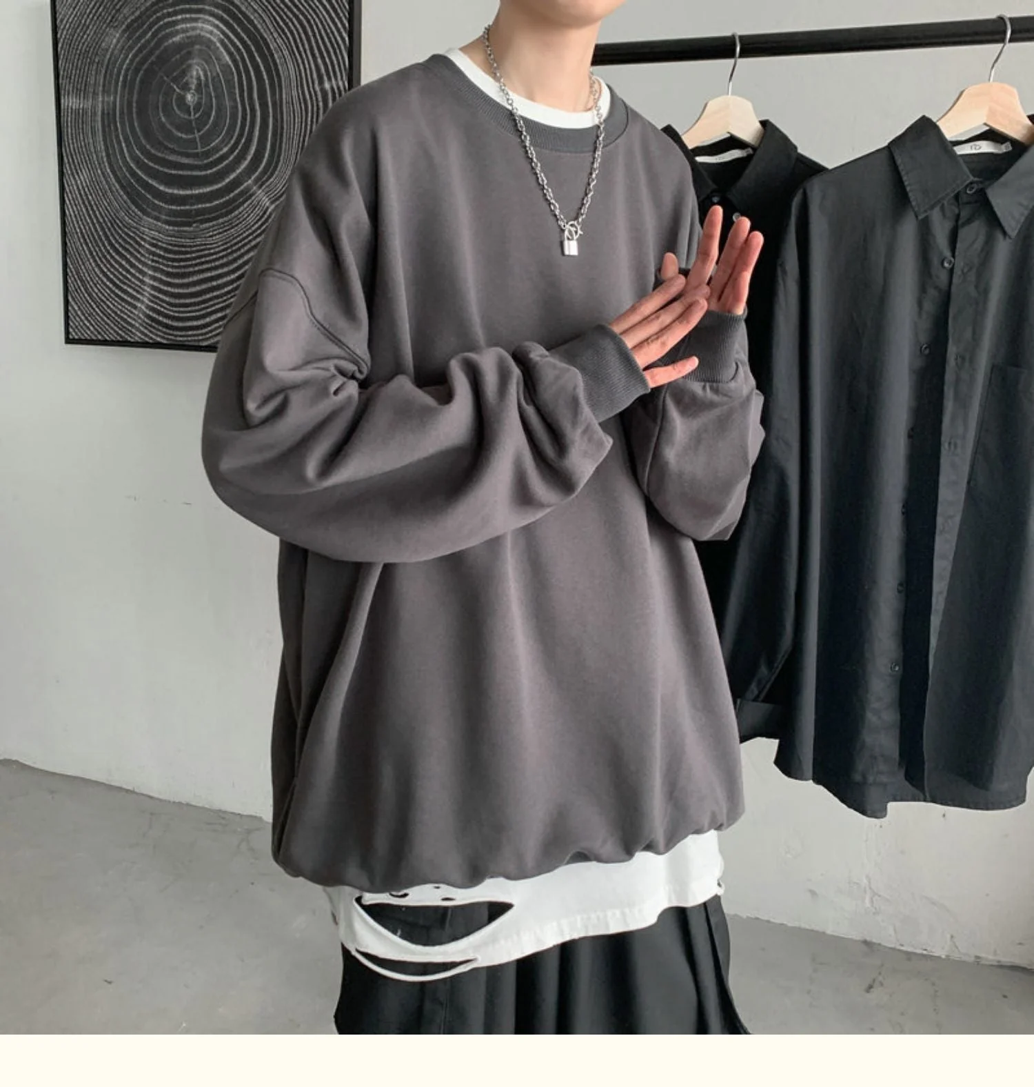 CrewCode Oversized Sweatshirt - Image 25