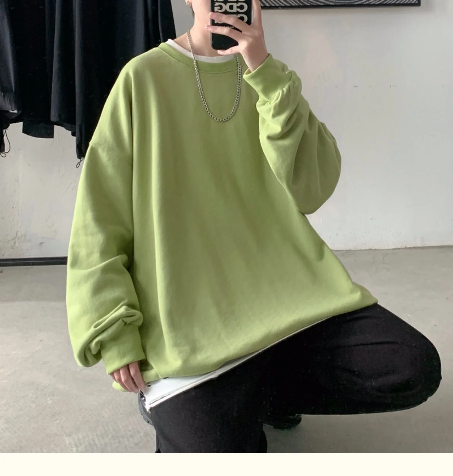 CrewCode Oversized Sweatshirt - Image 34
