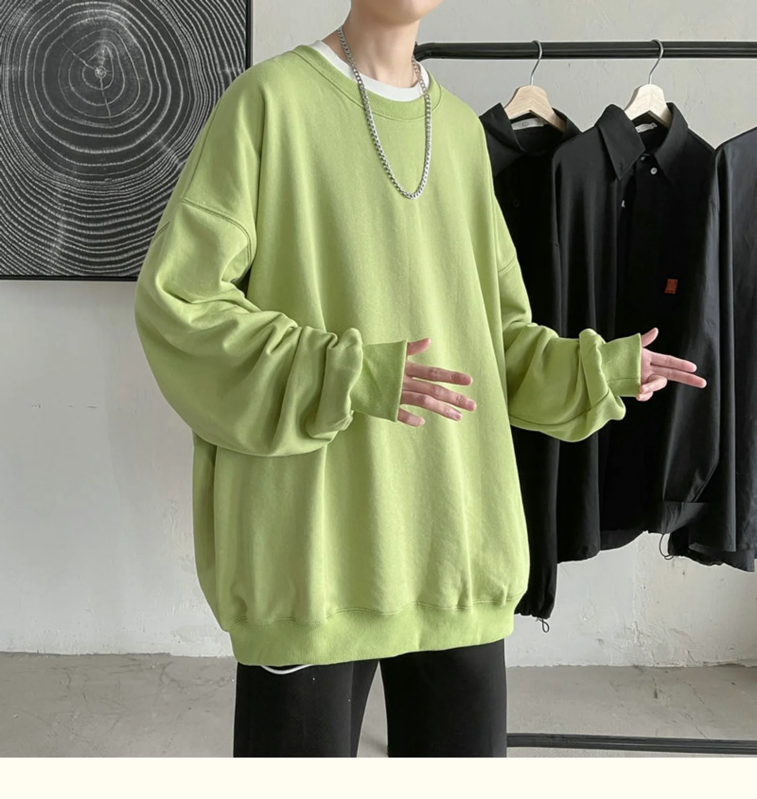 CrewCode Oversized Sweatshirt - Image 38
