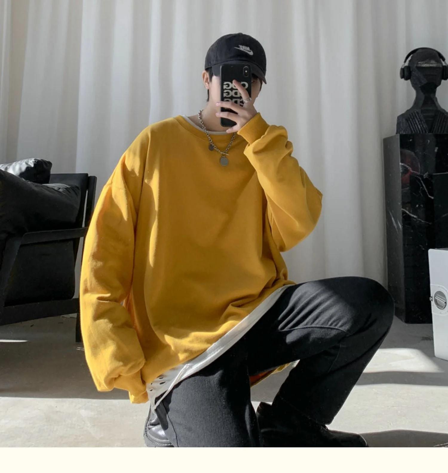 CrewCode Oversized Sweatshirt - Image 40