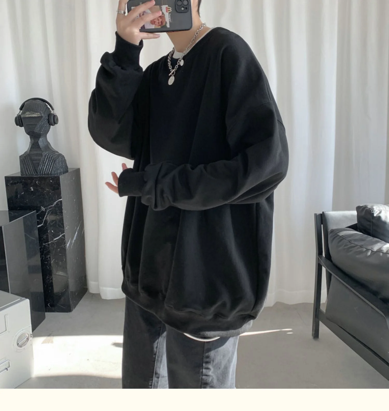 CrewCode Oversized Sweatshirt - Image 43