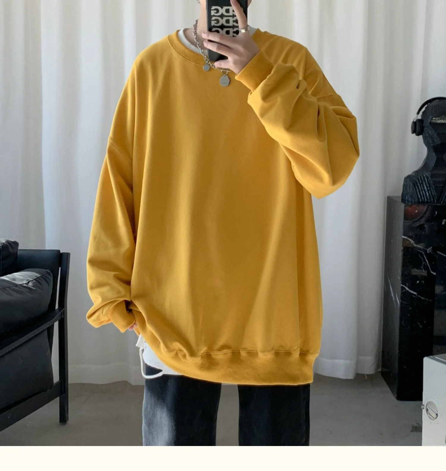 CrewCode Oversized Sweatshirt - Image 45