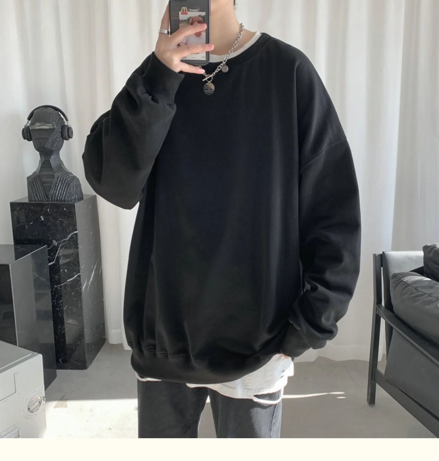 CrewCode Oversized Sweatshirt - Image 8