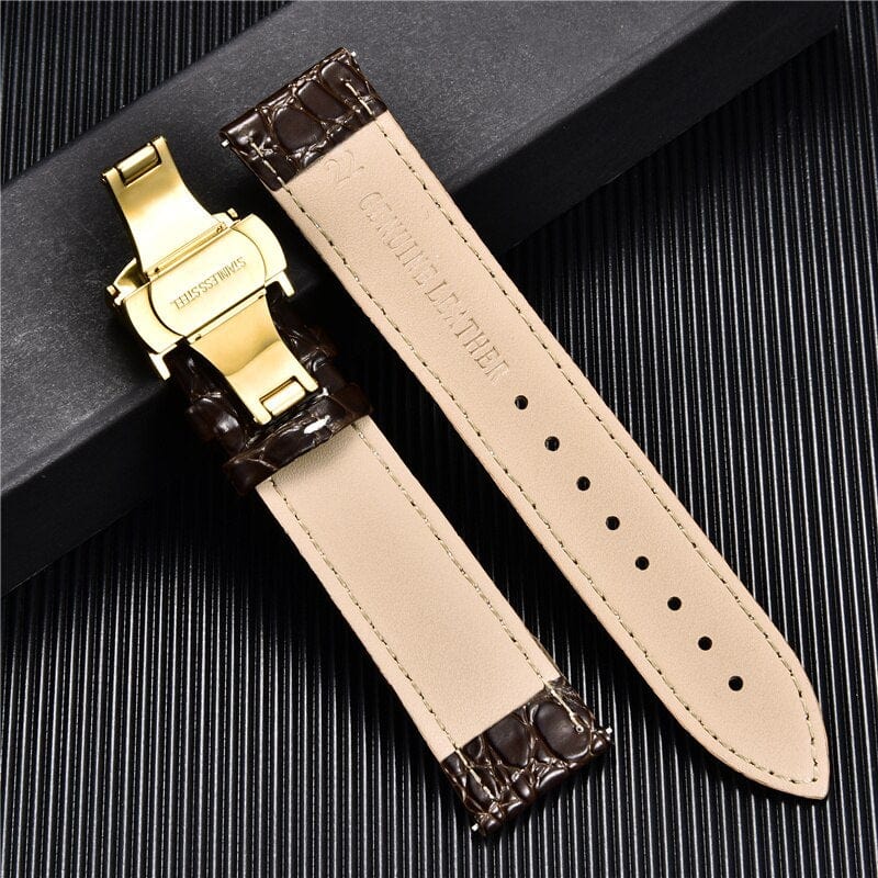 Crocodile Pattern with Automatic Buckle Men Watch Strap - Image 24
