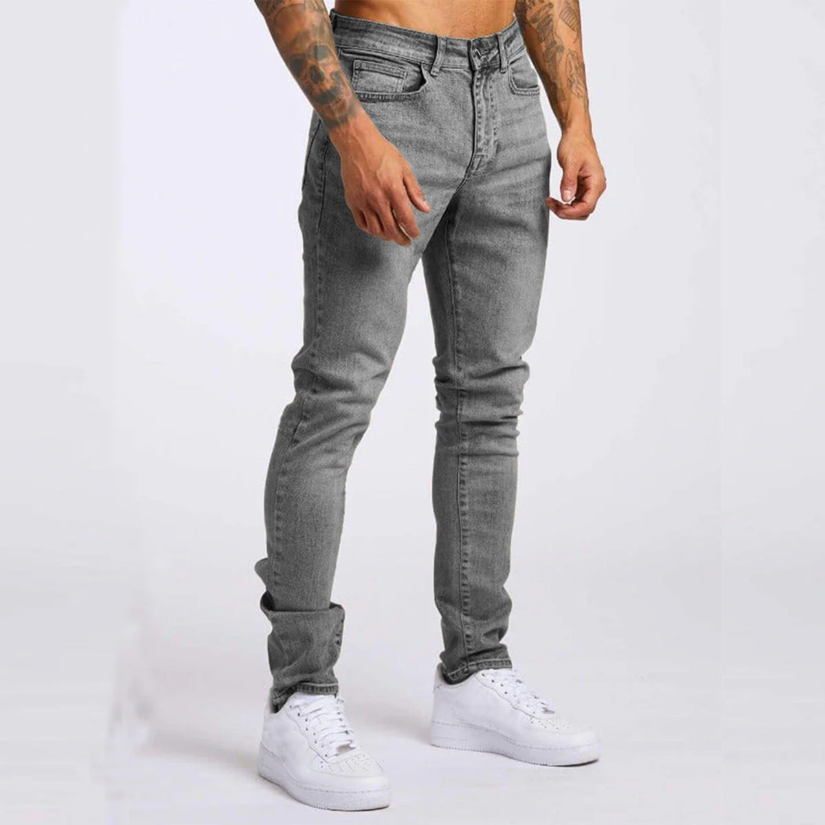 Mr. Worldwide Slim High Waist Denim Jeans - Image 6