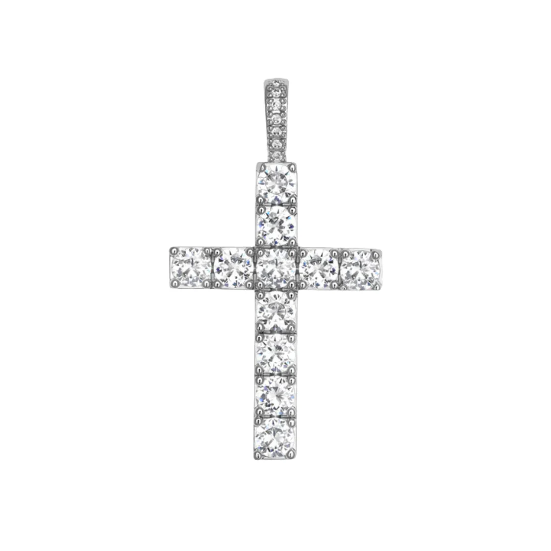 VVS Jewelry Silver Cross Pendant - Image 3