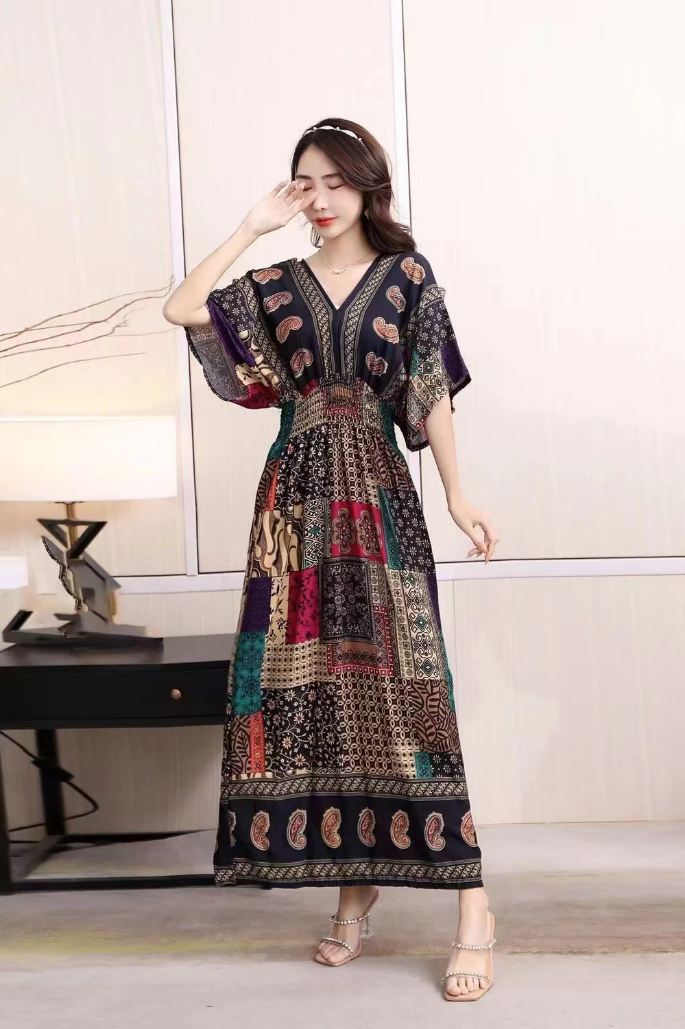 Retro Bohemian Summer Dress - Image 14