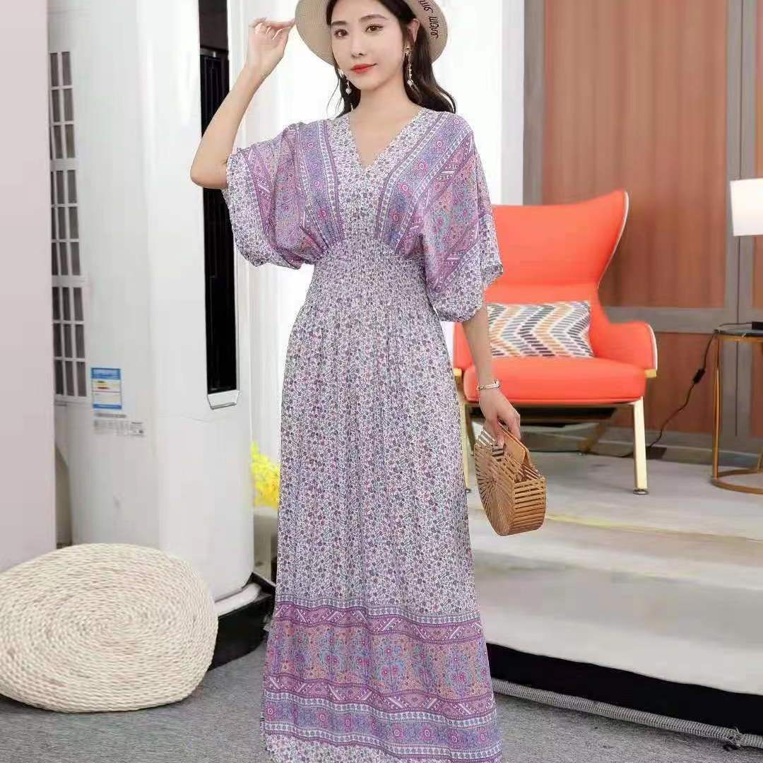 Retro Bohemian Summer Dress - Image 3