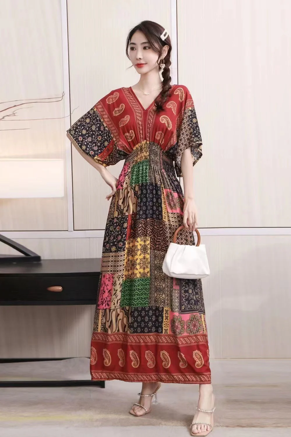 Retro Bohemian Summer Dress - Image 6