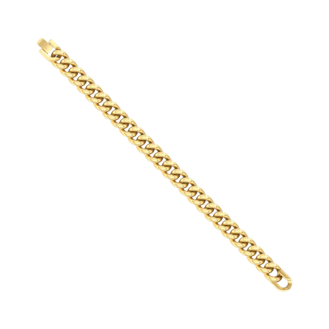 12mm Gold Cuban Link Bracelet - Image 3