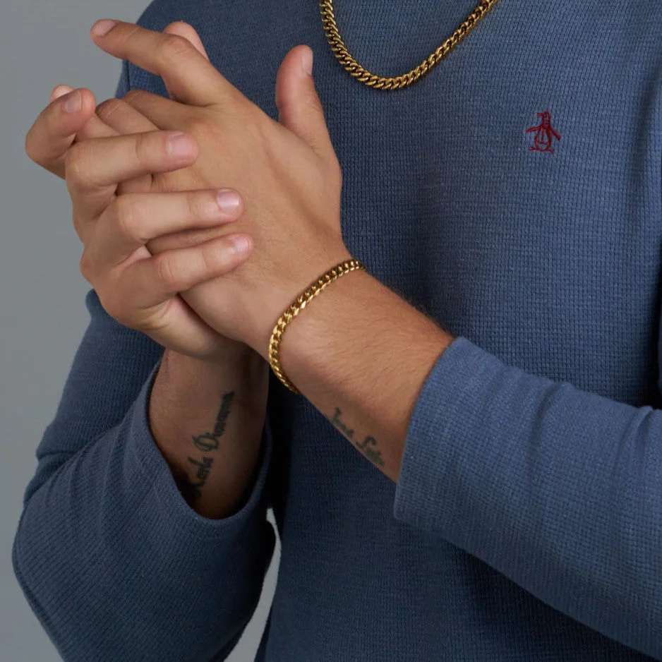 5mm Gold Cuban Link Bracelet - Image 4
