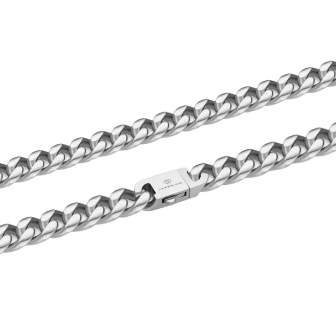 Cuban Link Chain (Silver) - 10mm - Image 3