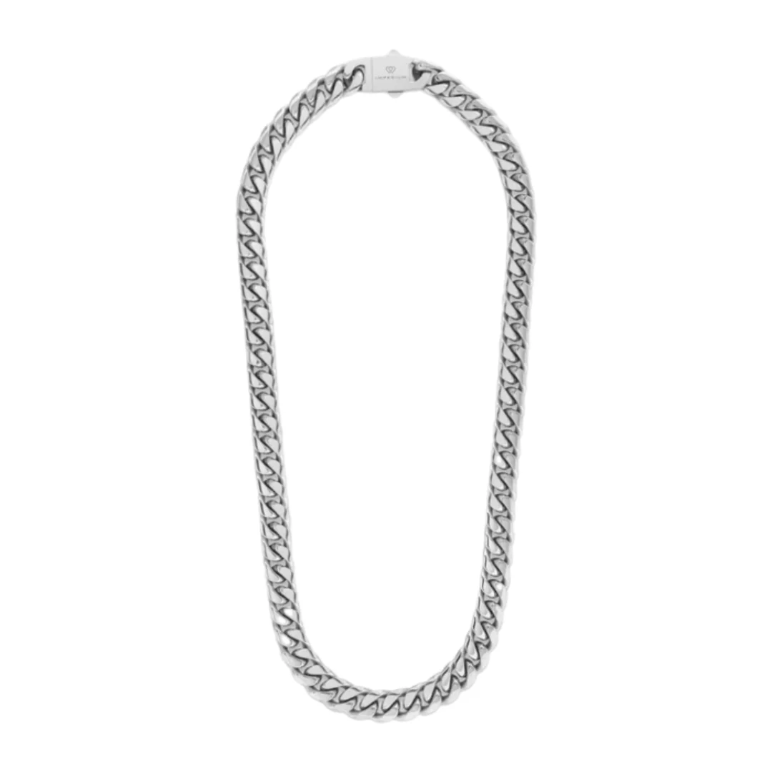 Cuban Link Chain (Silver) - 12mm - Image 3