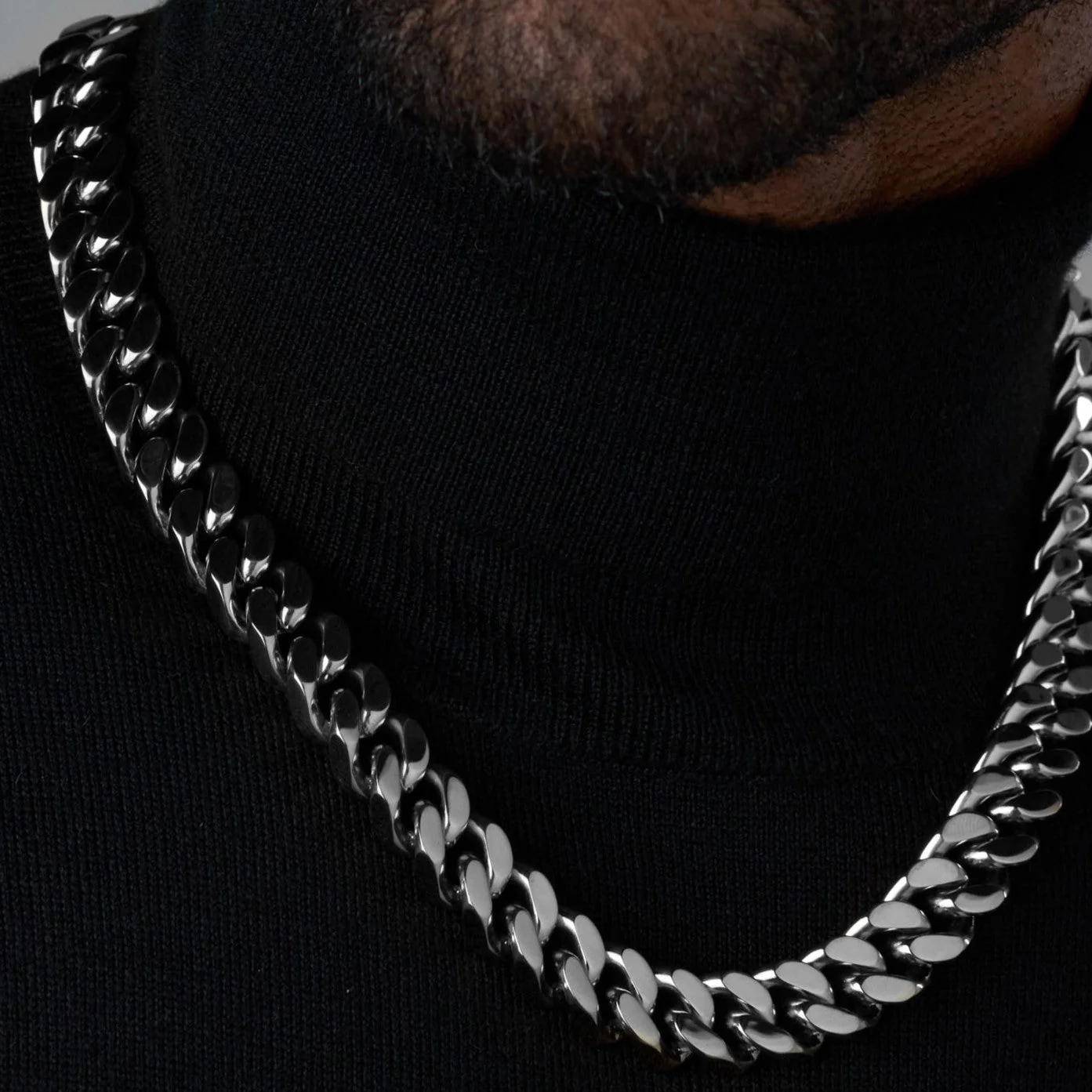 Cuban Link Chain (Silver) - 16mm - Image 4