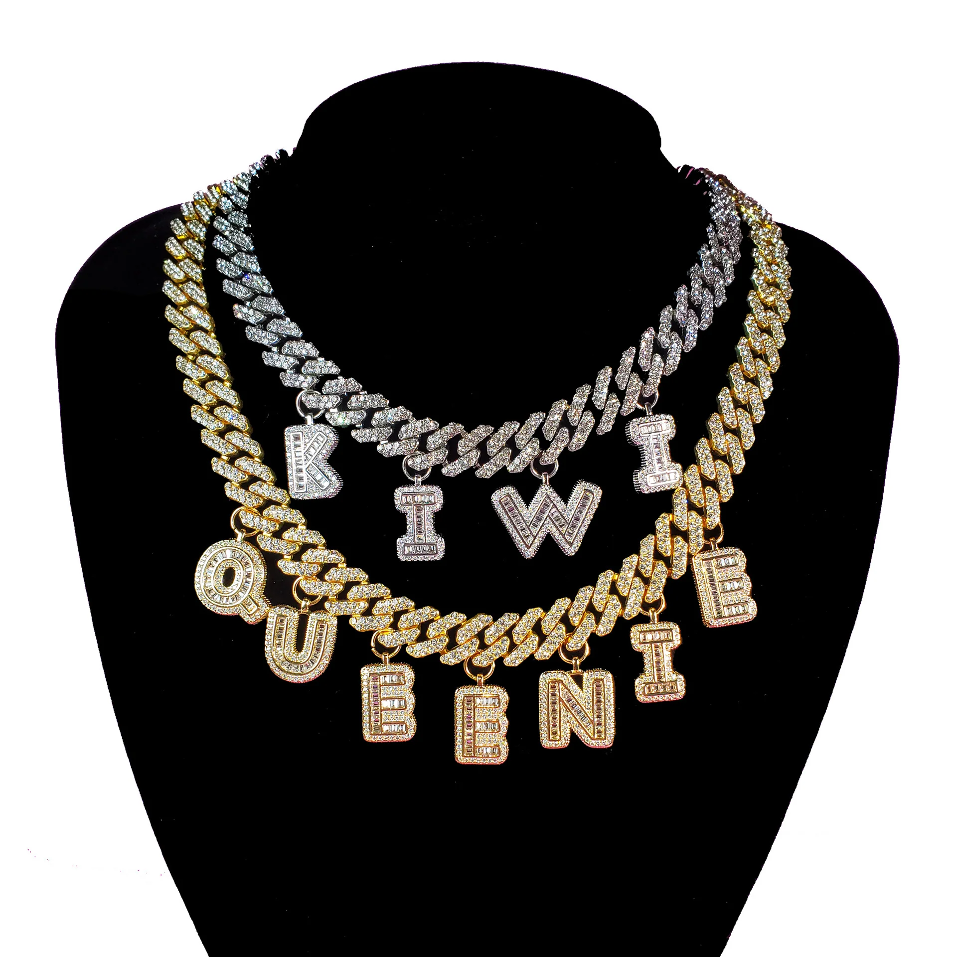 Custom Name Cuban Baguette Necklace - Image 3