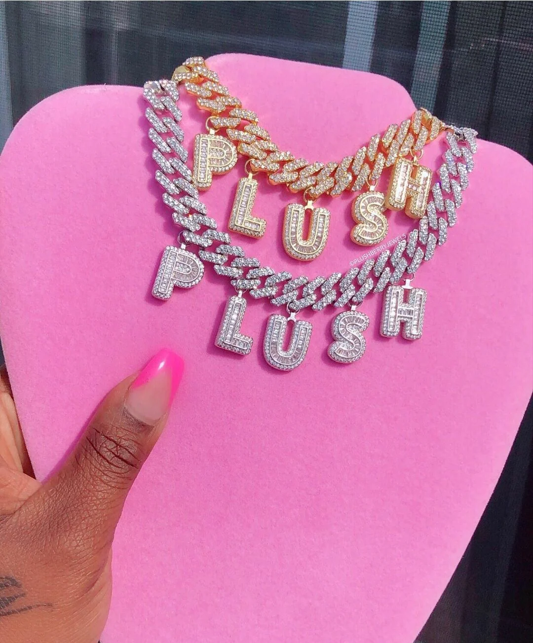 Custom Name Cuban Baguette Necklace - Image 6