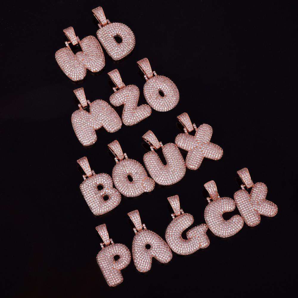 Custom Bubble Name or Letter Necklace - Personalized Jewelry for Men & Women - Image 8
