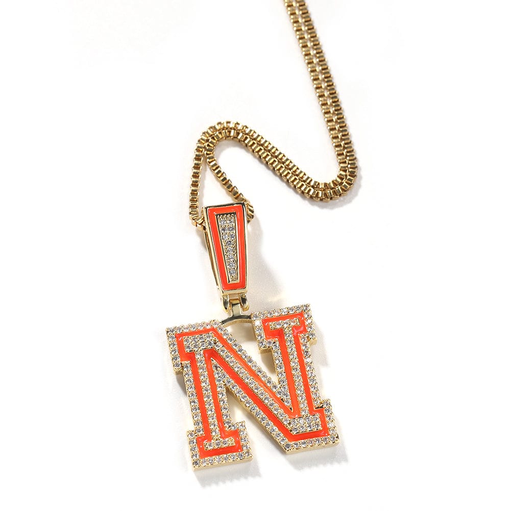 VVS Jewelry Custom Fluorescent Baguette Name Pendant Necklace - Image 13