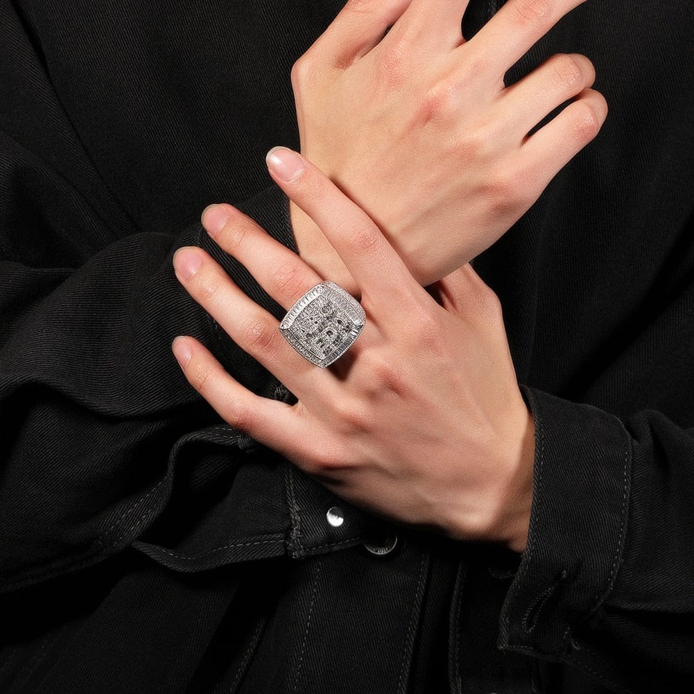 Custom Fully Iced Name Boss Ring - Image 6