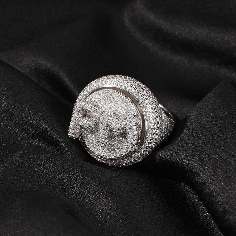 Custom Letter Spinning Initial Ring - Image 15