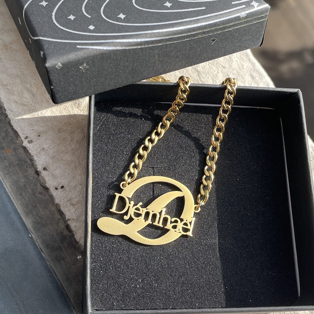 Custom Name and Initial Kid's Necklace - Image 3
