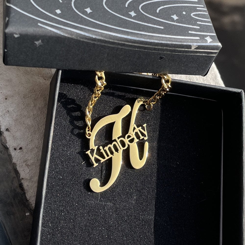 Custom Name and Initial Kid's Necklace - Image 5