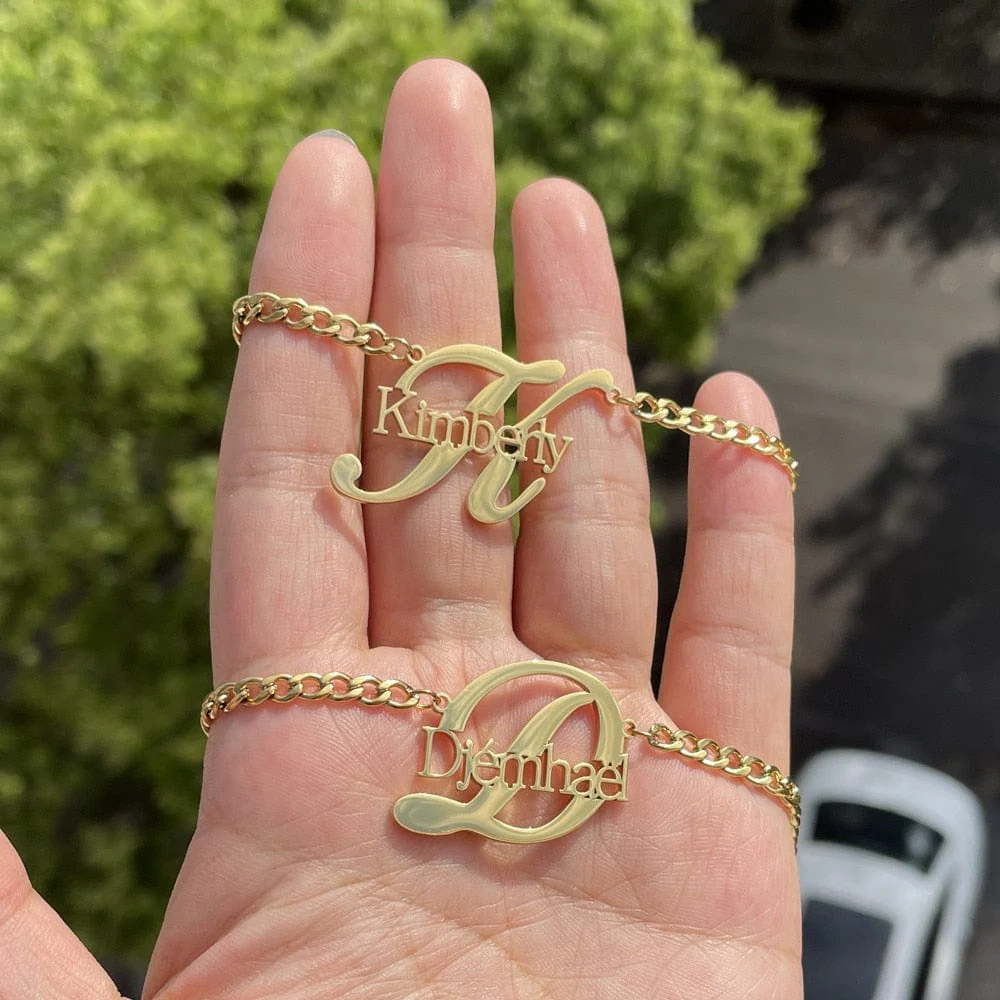 Custom Name and Initial Kid's Necklace - Image 6