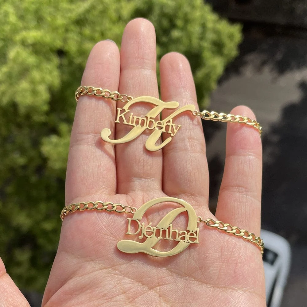 Custom Name and Initial Kid's Necklace - Image 9