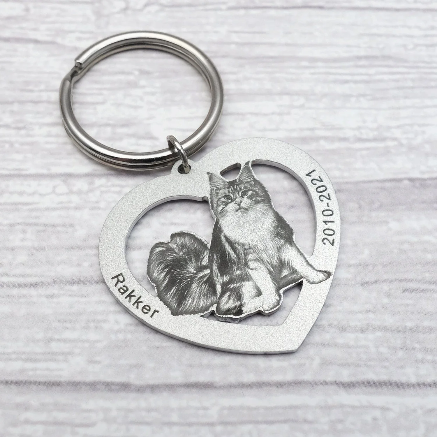 Custom Name and Photo Keychain Pet Jewelry - Image 8