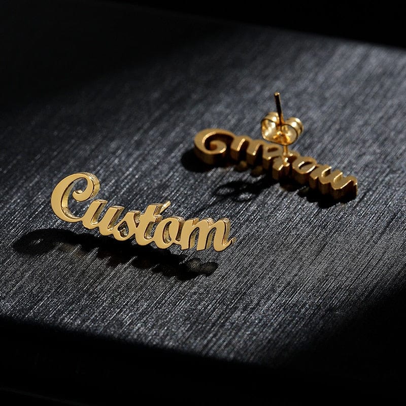 Custom Name Kid's Stud Earrings - Image 2
