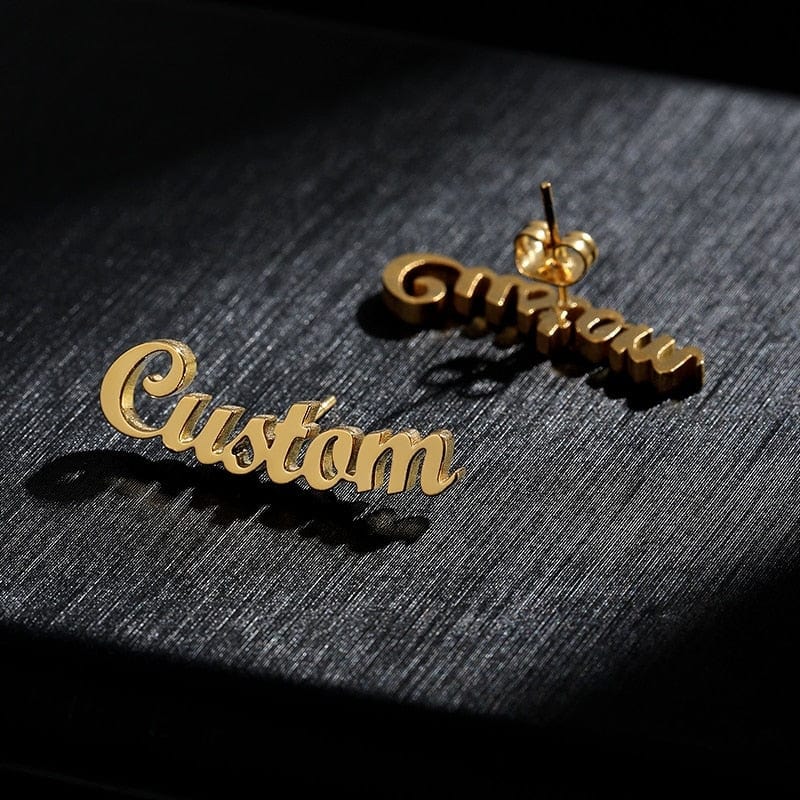 Custom Name Kid's Stud Earrings - Image 7