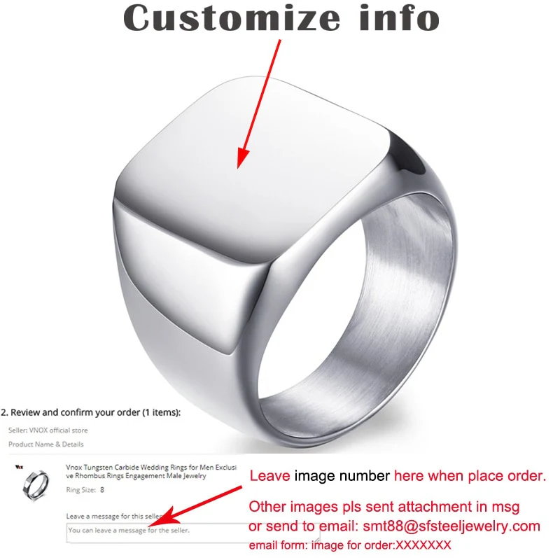 Custom Old English Initial Signet Ring - Image 28