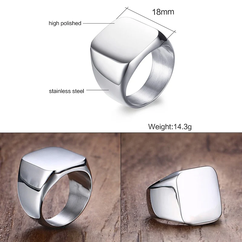 Custom Old English Initial Signet Ring - Image 32