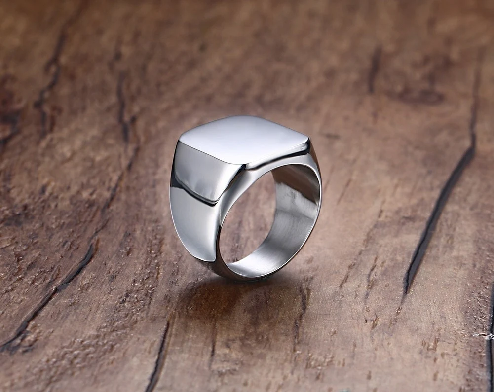 Custom Old English Initial Signet Ring - Image 36
